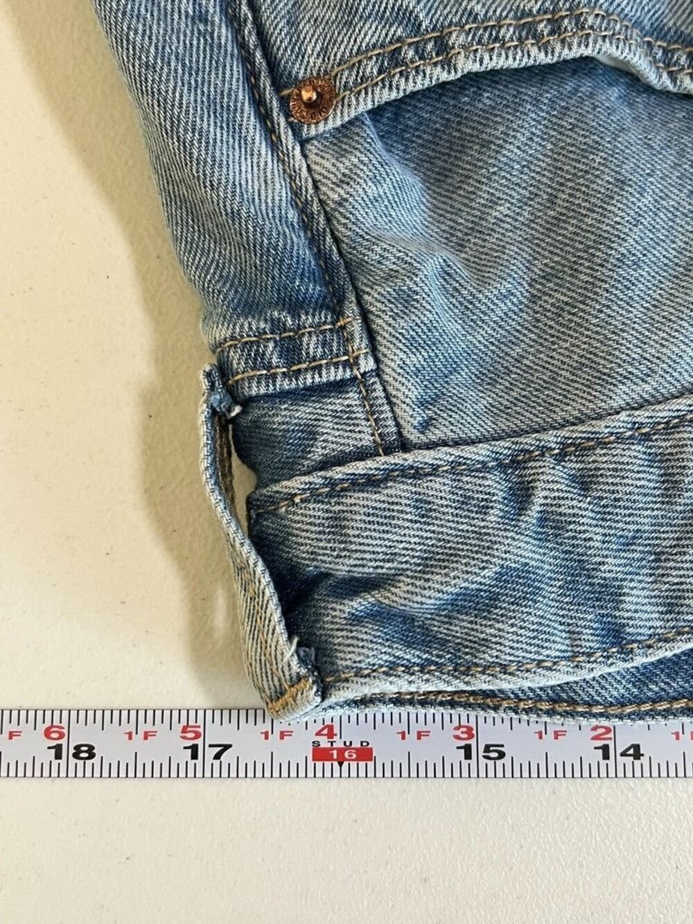 90s Denim Midi Skirt Women Sz 14 Blue Jean Midi Boho Country Classic 90s - Picture 8 of 11
